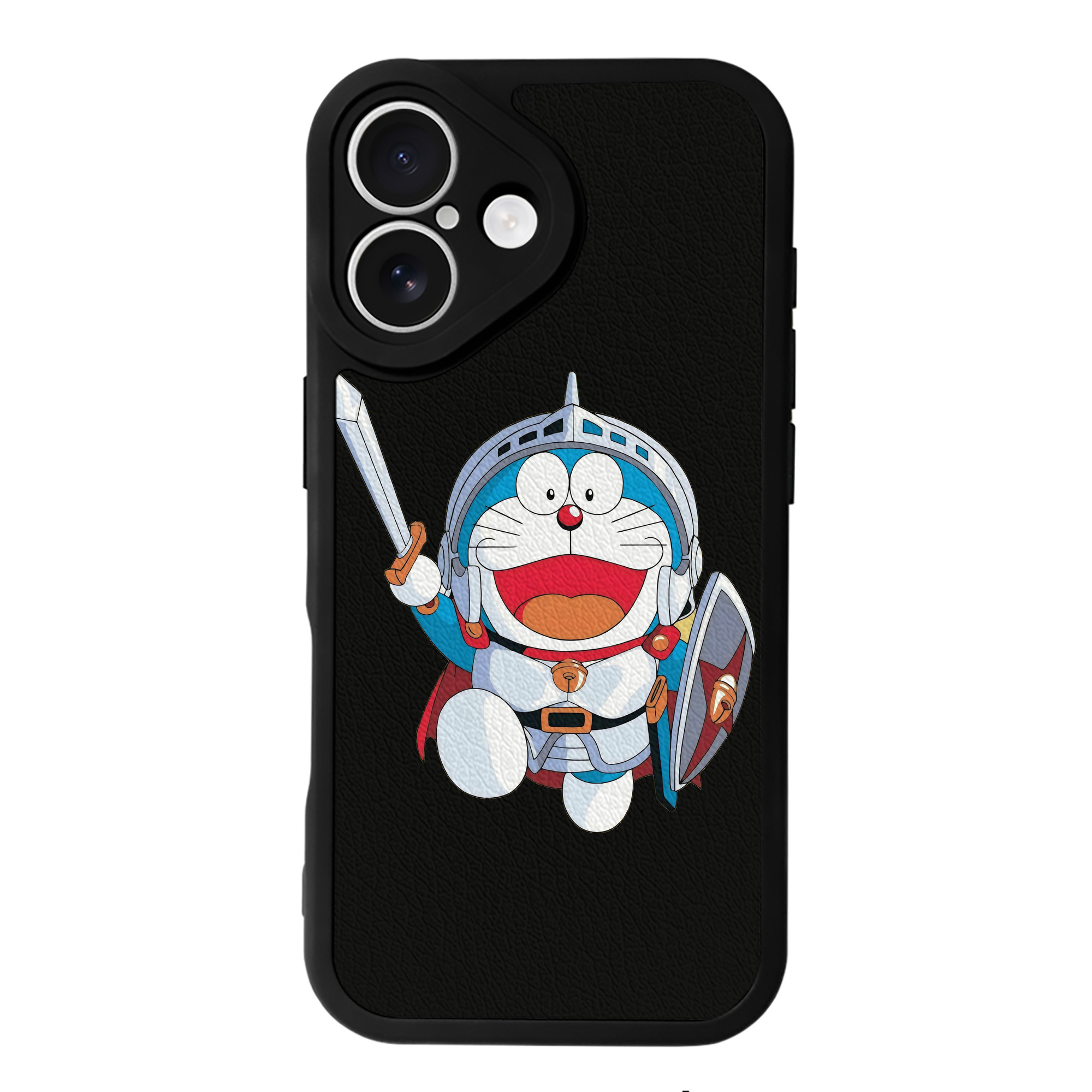 （画像用） ドラえもん Doraemon 【iPhone 16シリーズ対応】シリコンスマホケース（レザー調） 材質：シリコン